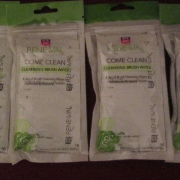 Lot of 4 Rite aid Cleansing Brush Wipes 40 TOTAL - Picture 2 of 4